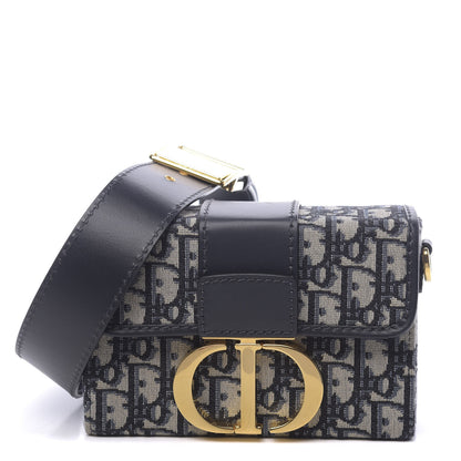 Christian Dior Oblique 30 Montaigne Box Bag Blue 1 of 9