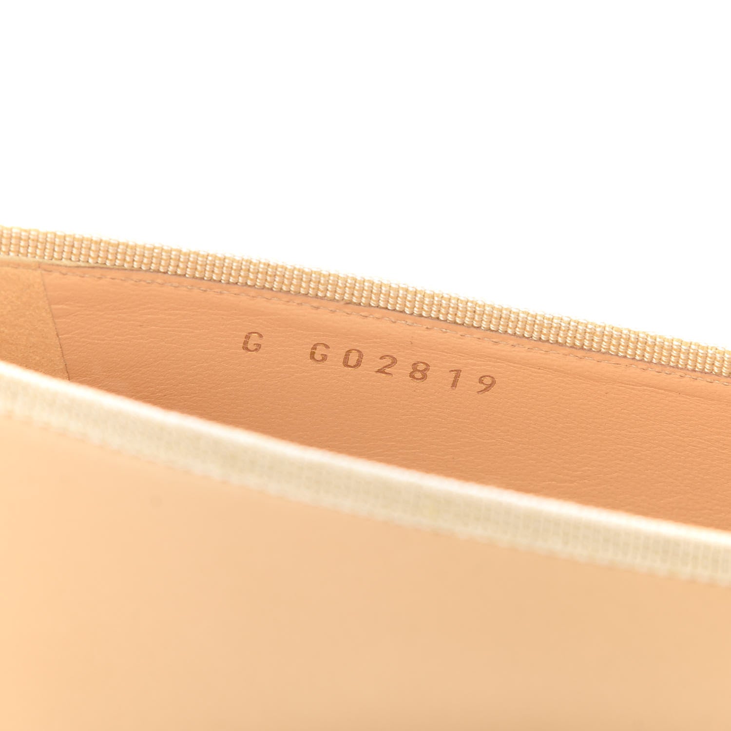 Chanel Lambskin Cap Toe CC Ballerina Flats 39.5 Beige Black 9 of 10