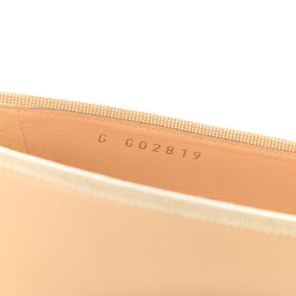 Chanel Lambskin Cap Toe CC Ballerina Flats 39.5 Beige Black 9 of 10