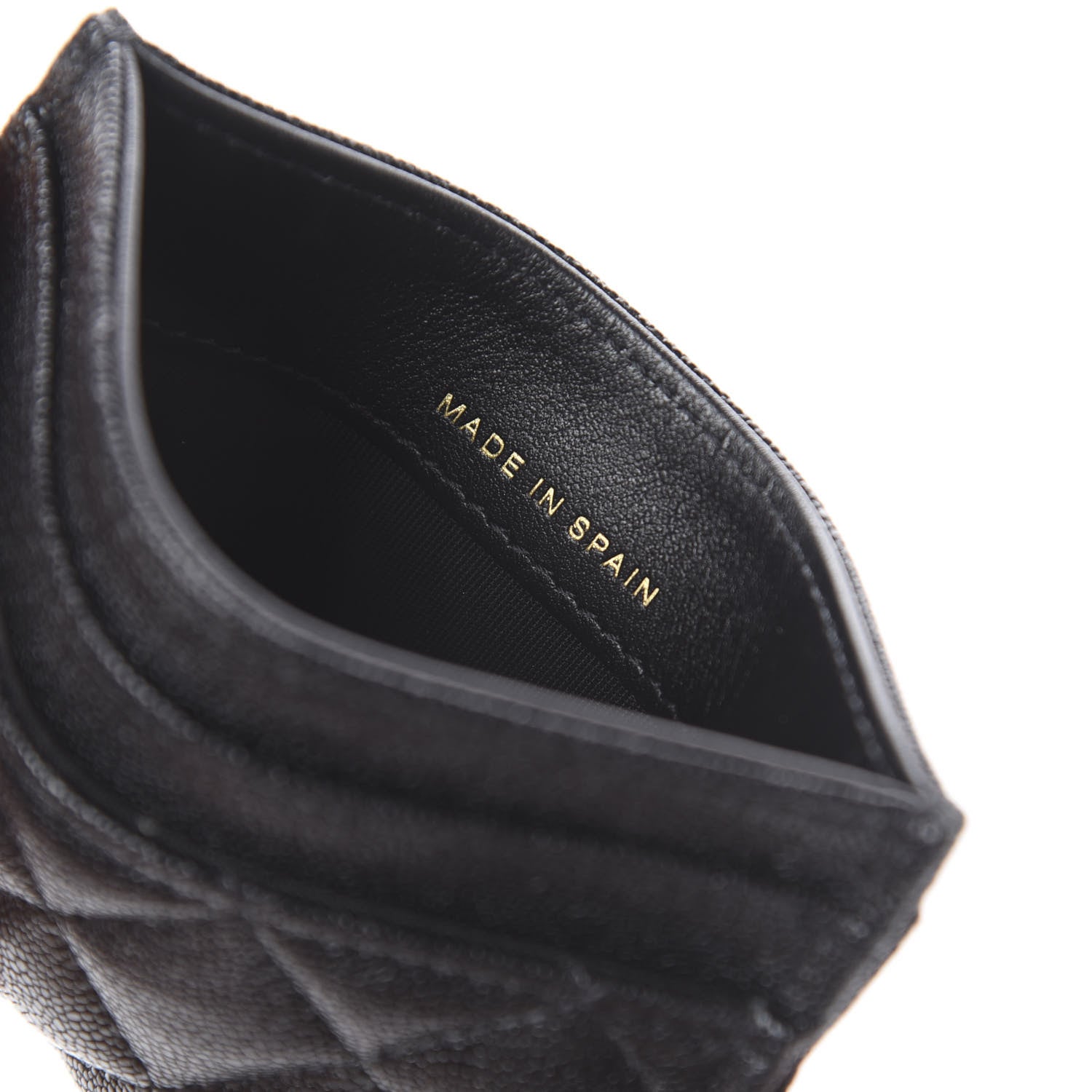 Chanel Caviar Quilted Boy Card Holder Black 6 of 6