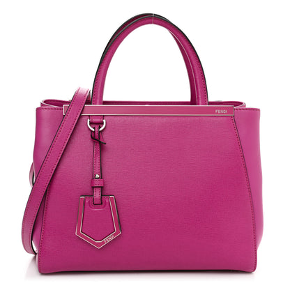 Fendi Vitello Elite Petite 2Jours Tote Magenta 1 of 11