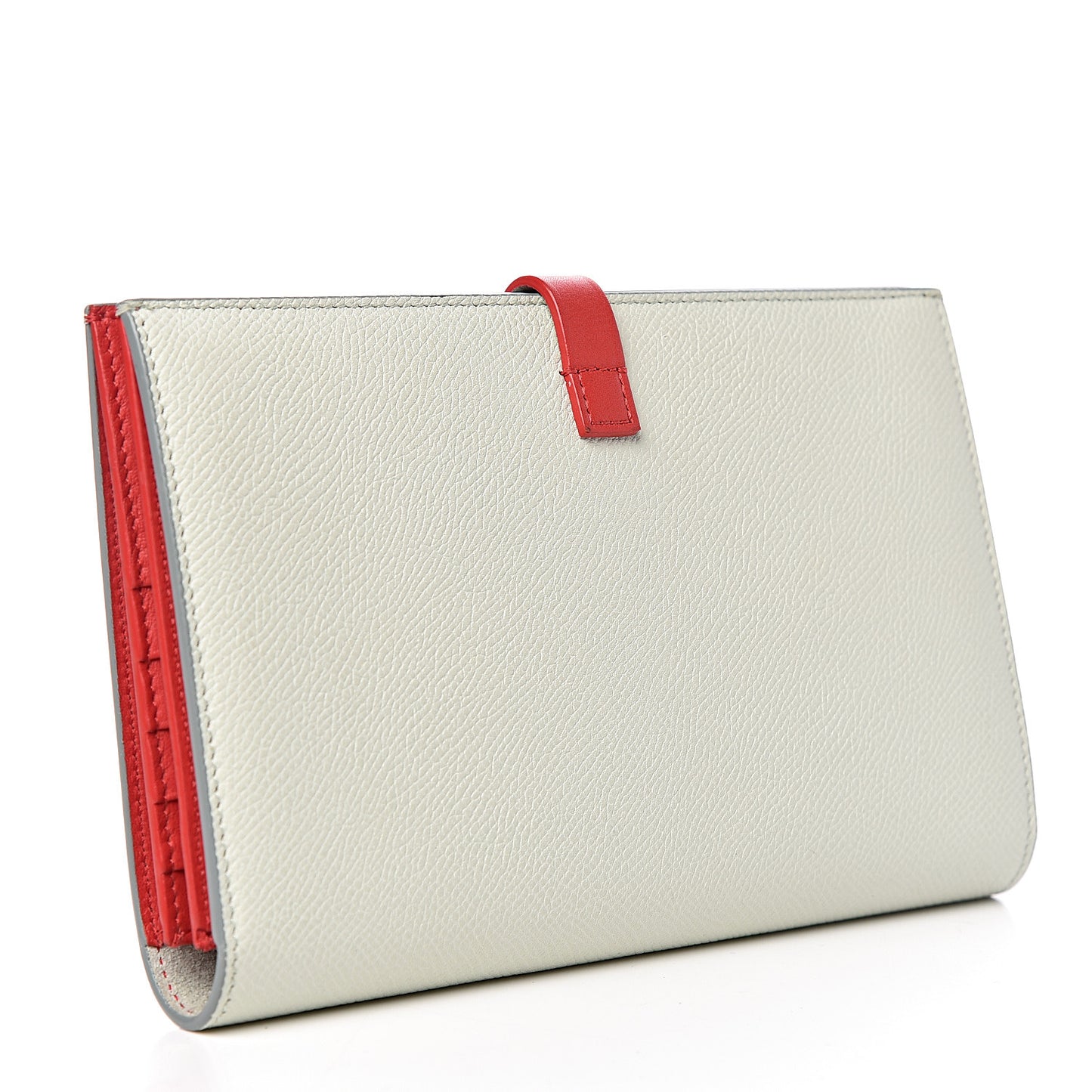 Grained Calfskin Large Multifunction Strap Wallet Jade