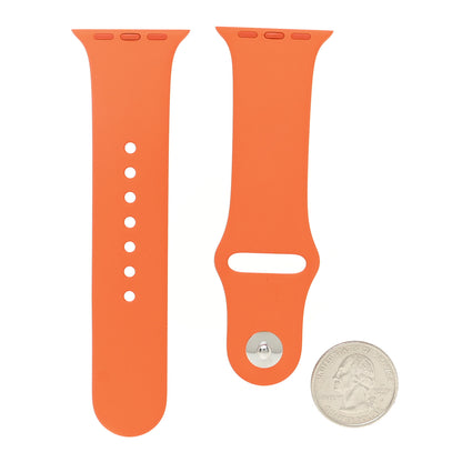 Hermes Silicone 38mm Apple Sports Watch Single Tour Band Orange 2 of 7