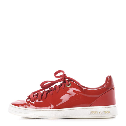 Louis Vuitton Patent Calfskin Frontrow Sneakers 35.5 Rouge 1 of 11