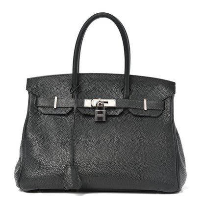Hermes Taurillon Clemence Birkin 30 Vert De Gris 1 of 16