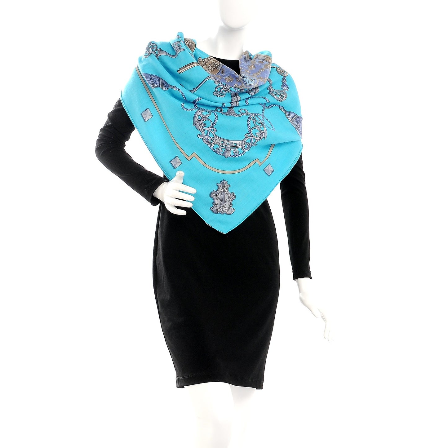 Cashmere Silk Keys Les Cles Shawl 140