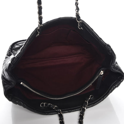 Chanel Calfskin Quilted Large Istanbul Tote Black 6 of 8