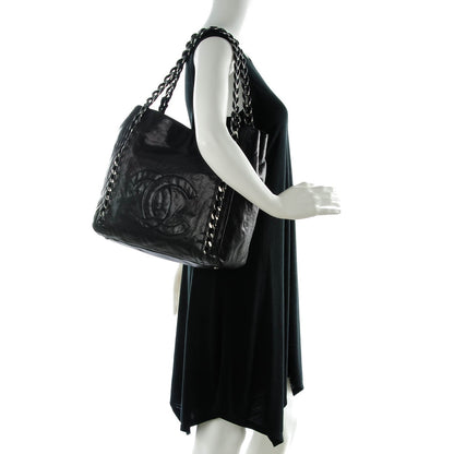 Chanel Glazed Caviar Modern Chain Tote Black 2 of 10