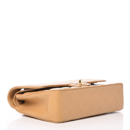 Chanel Caviar Quilted Medium Double Flap Beige 4 of 9