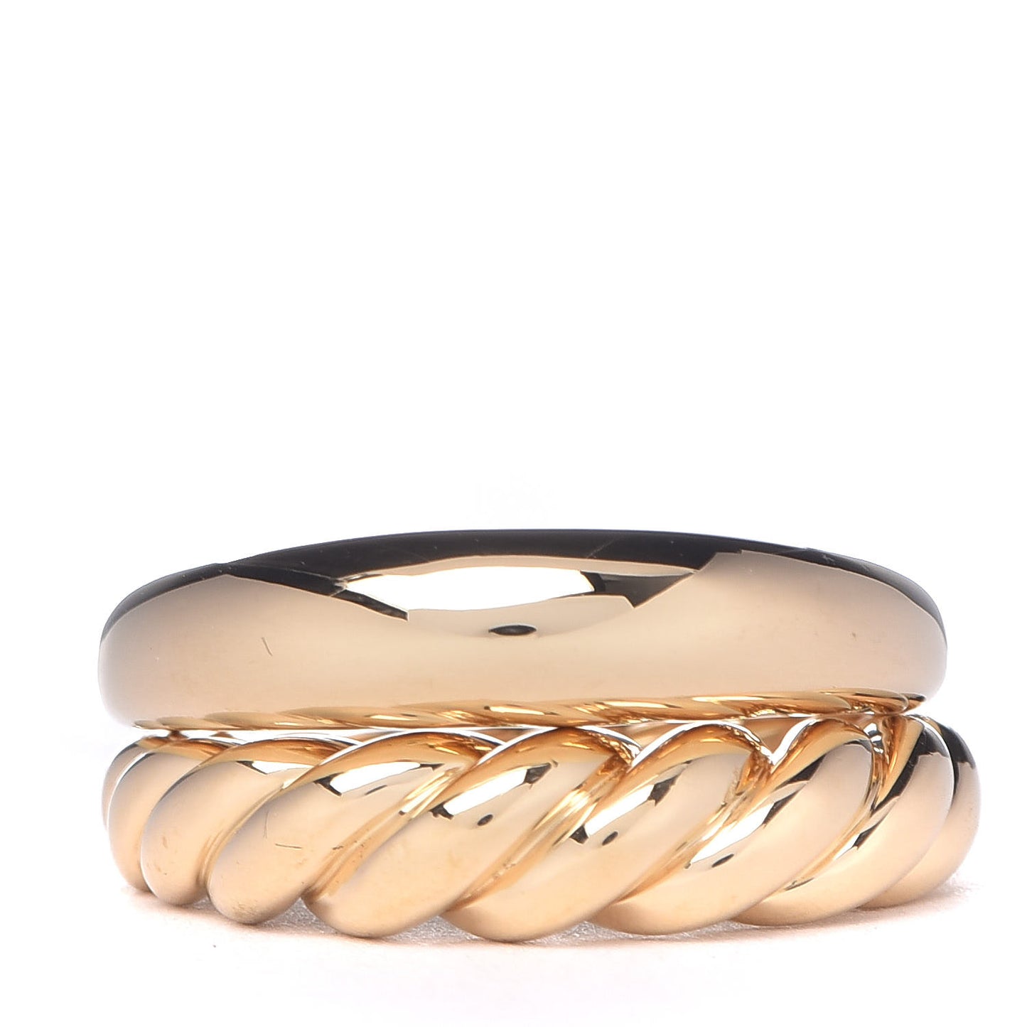 18K Yellow Gold Pure Form Stack Rings 54 6.75