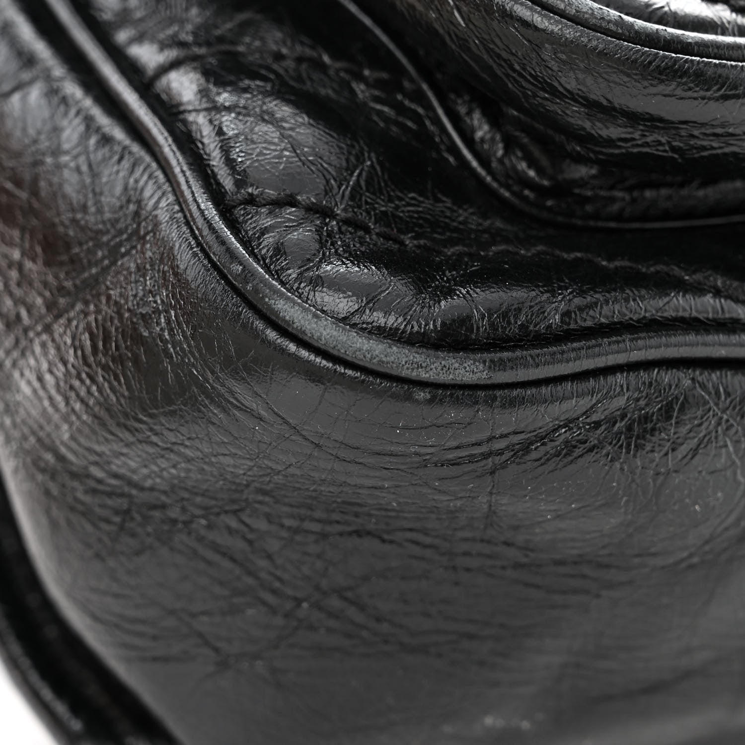 Saint Laurent Crinkled Calfskin Matelasse Monogram Medium Niki Chain Satchel Black 12 of 12