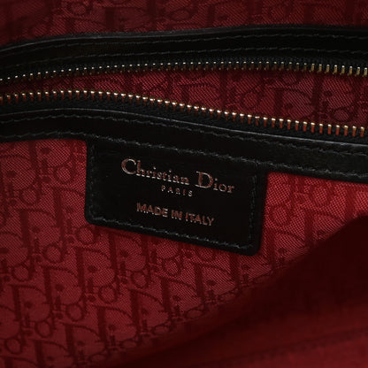 Christian Dior Lambskin Cannage Large Lady Dior Black 9 of 10