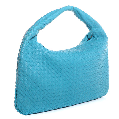 Bottega Veneta Nappa Intrecciato Large Veneta Hobo Turquoise 3 of 9