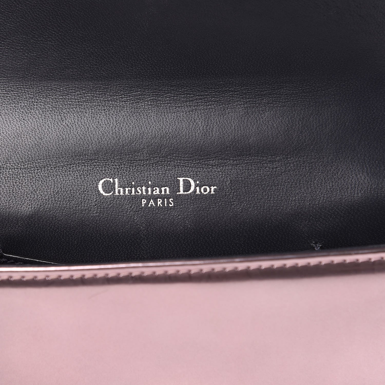Christian Dior Metallic Patent Micro-Cannage Mini Diorama Flap Bag Pink 6 of 12