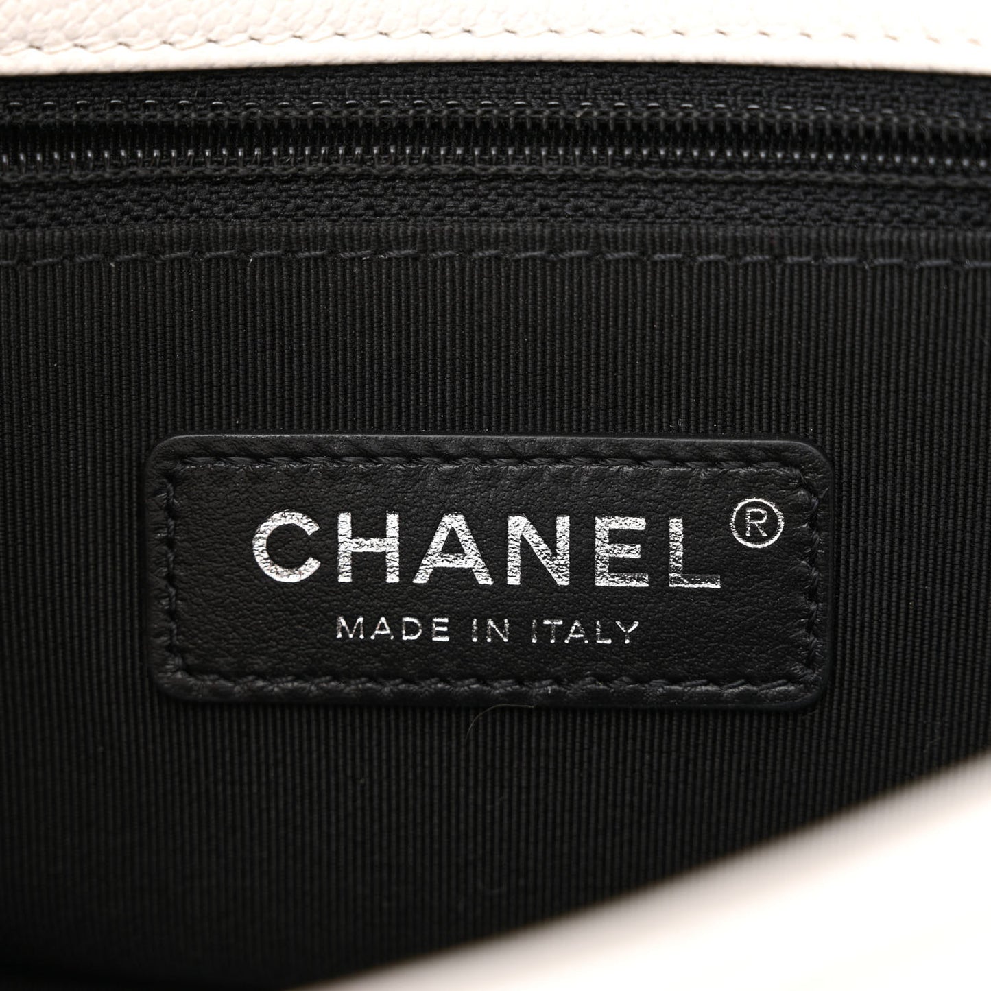 Caviar Quilted My Everything Small Flap White Black