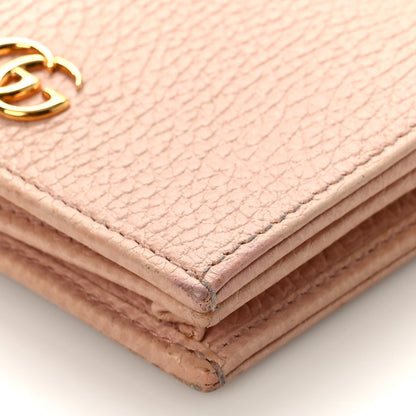 Gucci Dollar Calfskin GG Marmont Card Case Perfect Pink 8 of 9
