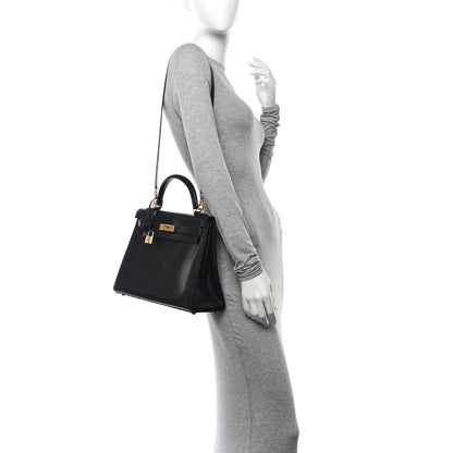 Hermes Box Kelly Retourne 32 Black 2 of 11