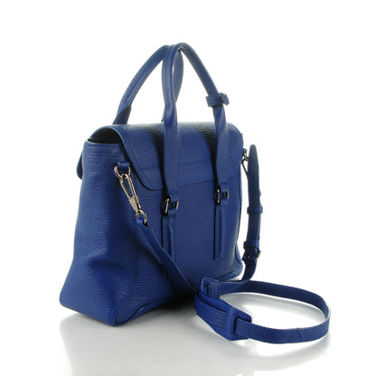 3.1 Phillip Lim 3.1 Textured Calfskin Medium Pashli Satchel Cobalt 3 of 8