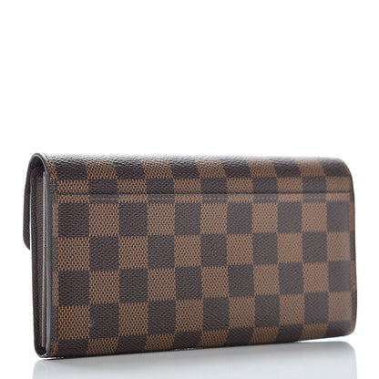 Louis Vuitton Damier Ebene Sarah Wallet NM 3 of 9