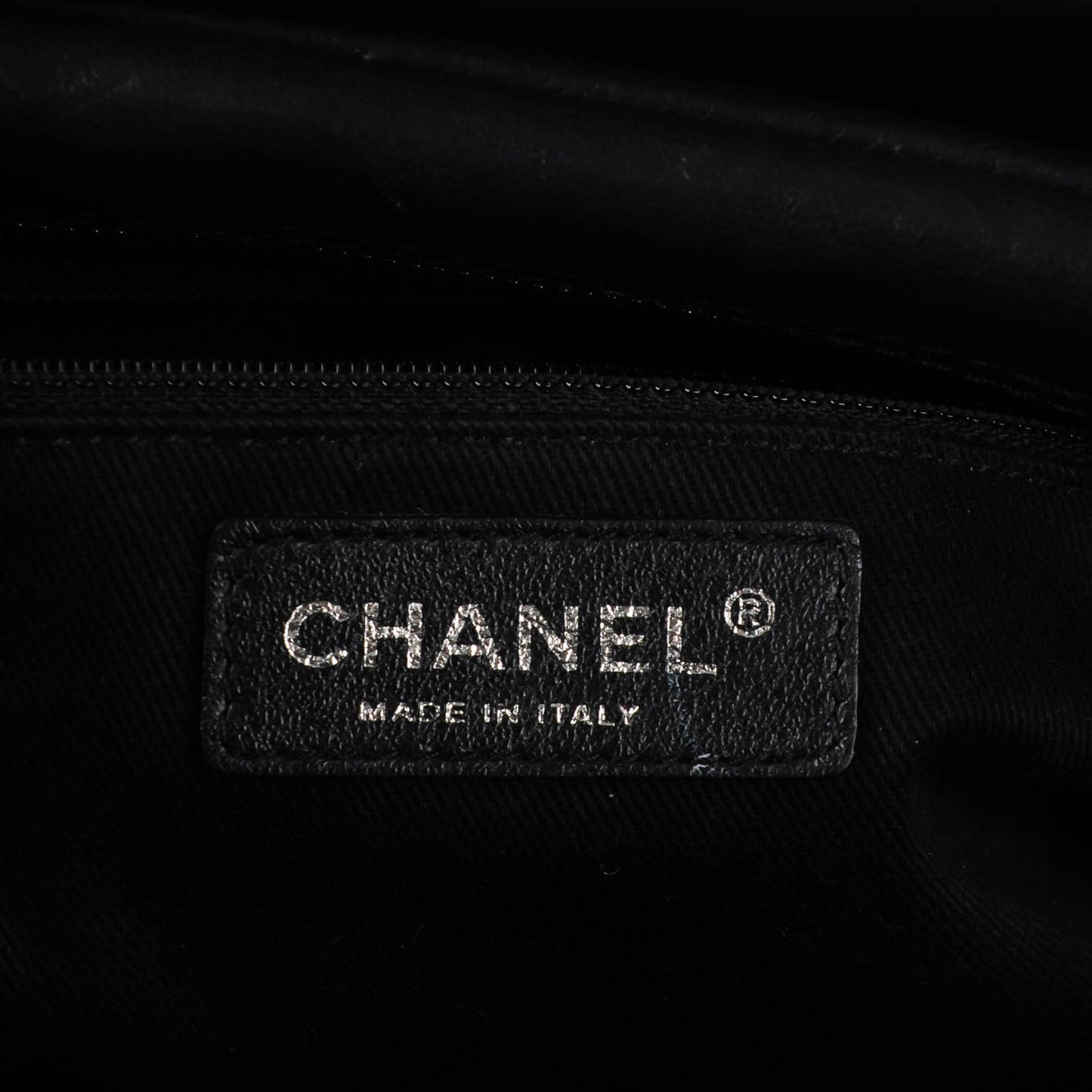 Calfskin Large Diamond Stitch Tote Black
