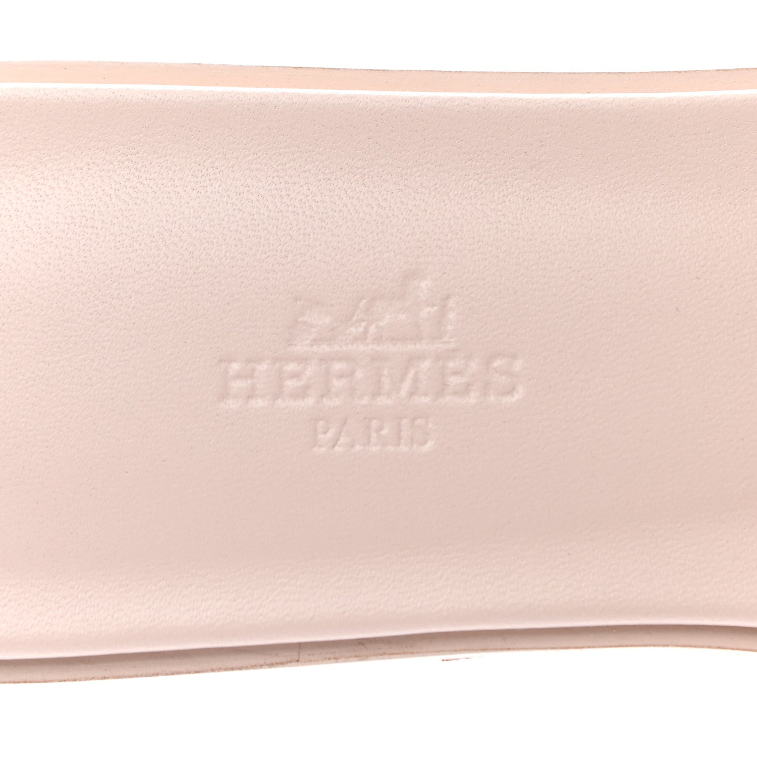 Hermes Box Calfskin Oran Sandals 39 Rose Pale 6 of 9