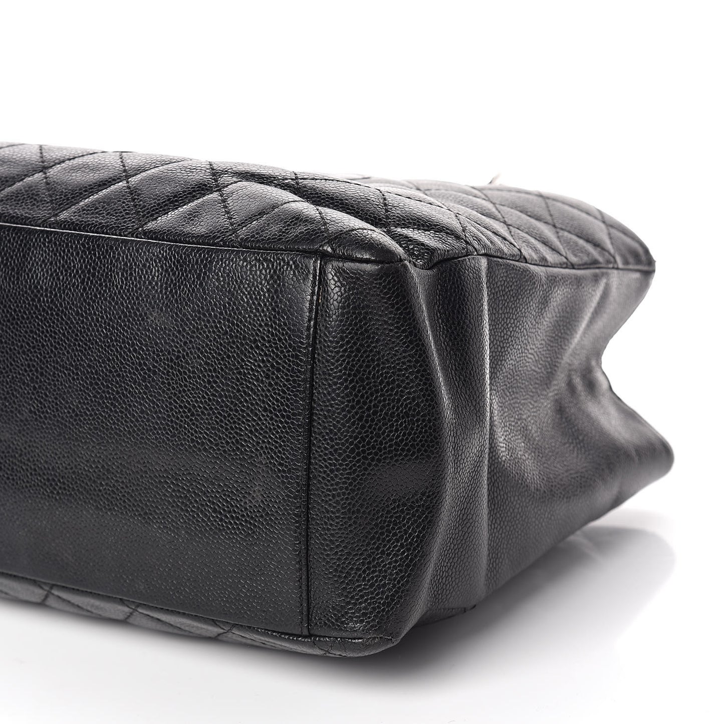 Caviar Quilted Grand Shopping Tote GST Black