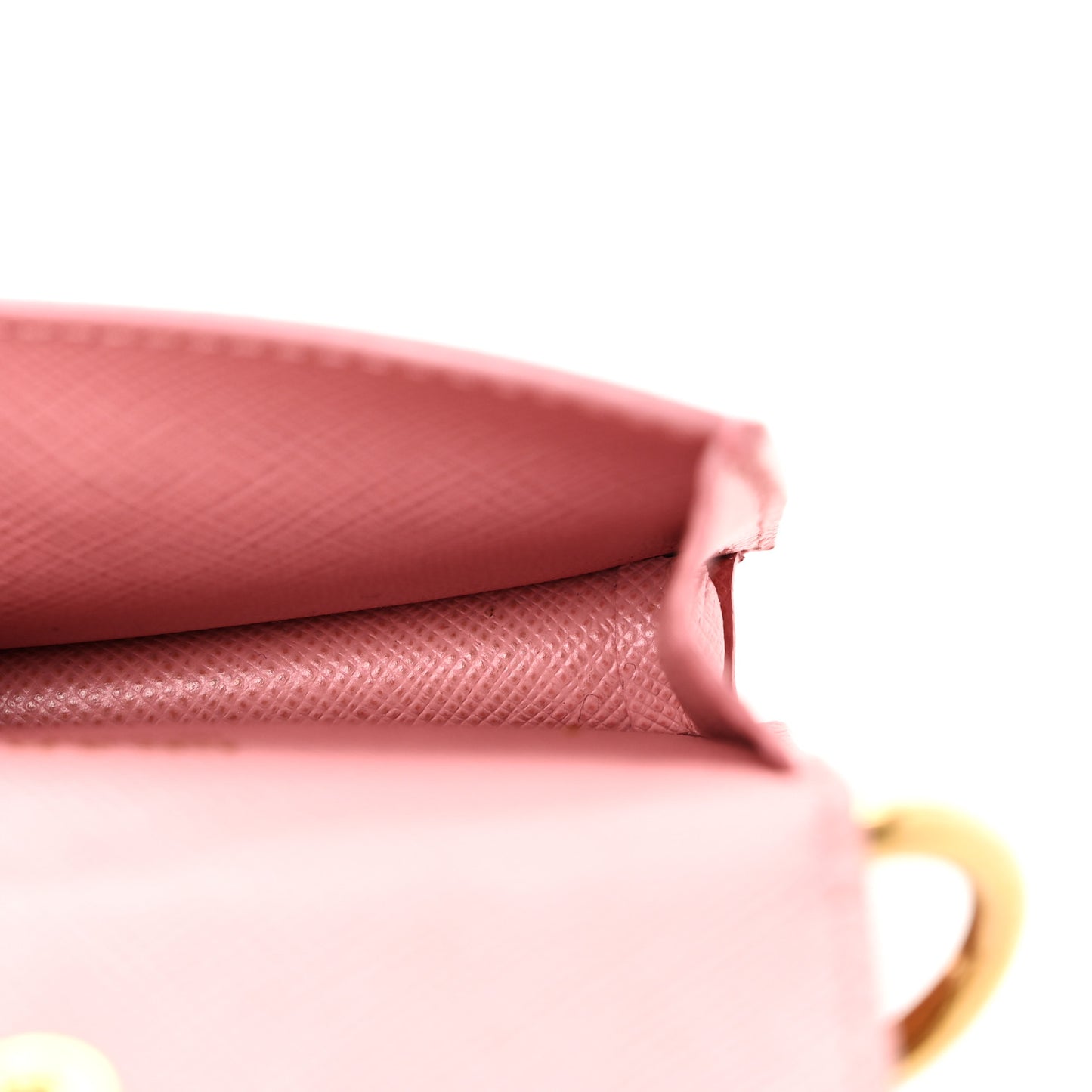 Saffiano Key Ring Card Holder Wallet Petalo