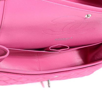 Chanel Iridescent Caviar Jumbo Double Flap Hot Pink 5 of 9
