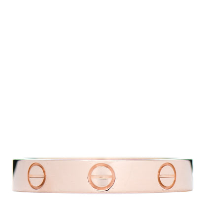 Cartier 18K Pink Gold 3.5mm LOVE Wedding Band Ring 56 7.5 1 of 5