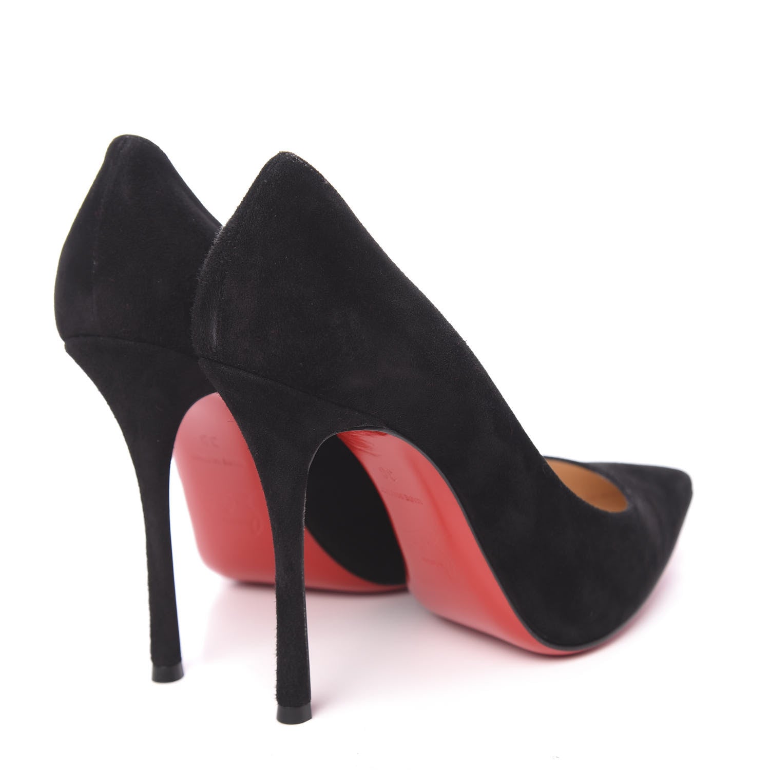 Christian Louboutin Veau Velours Decoltish 100 Pumps 38 Black 4 of 11
