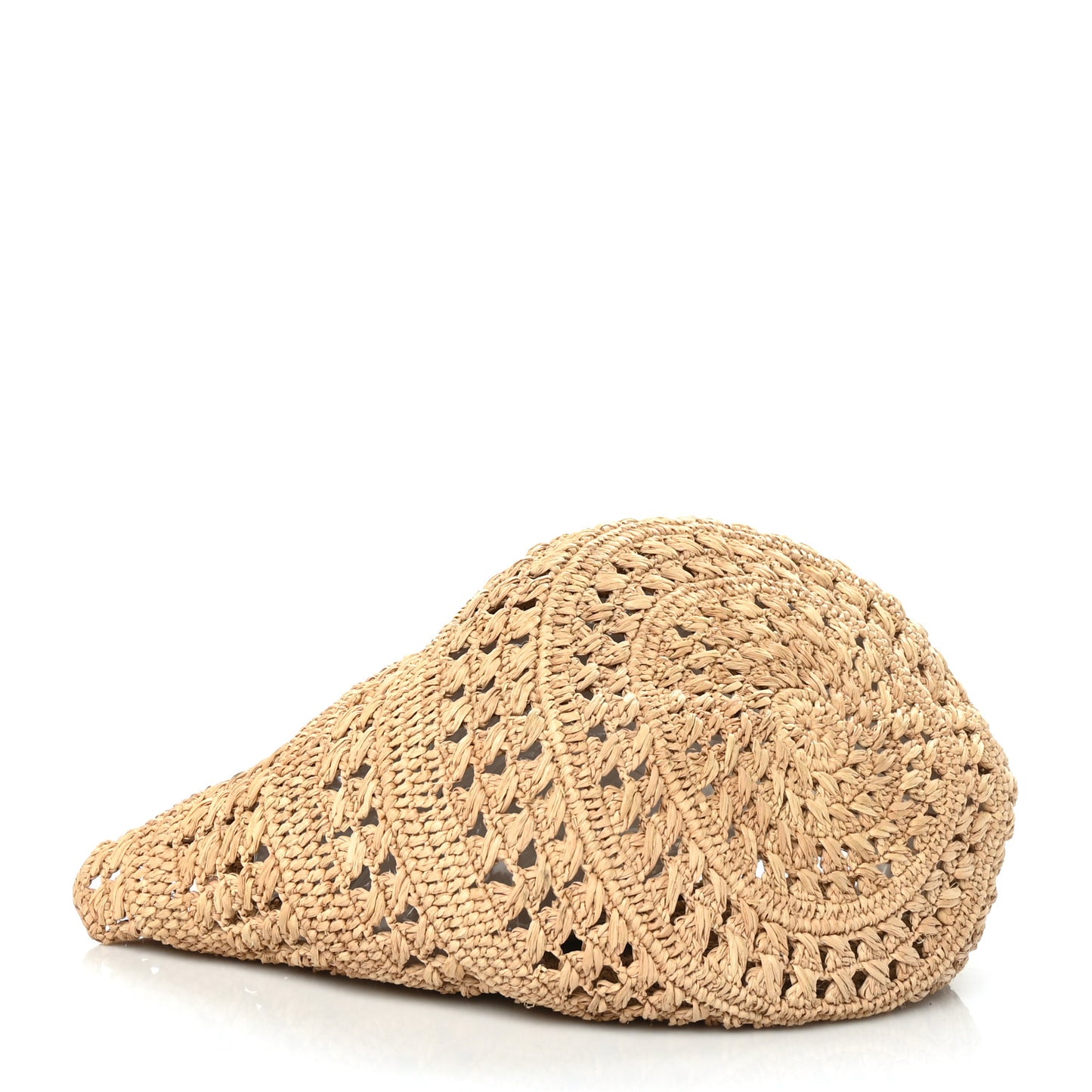 Raffia Calfskin Small Panier Tote Naturel