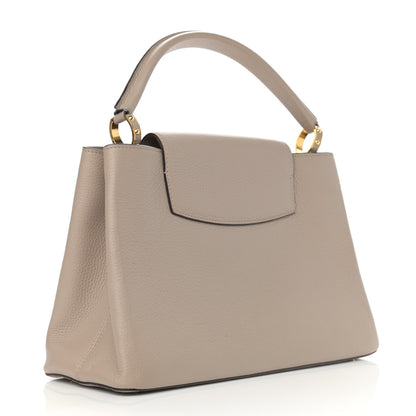Louis Vuitton Taurillon Capucines MM Galet 2 of 9