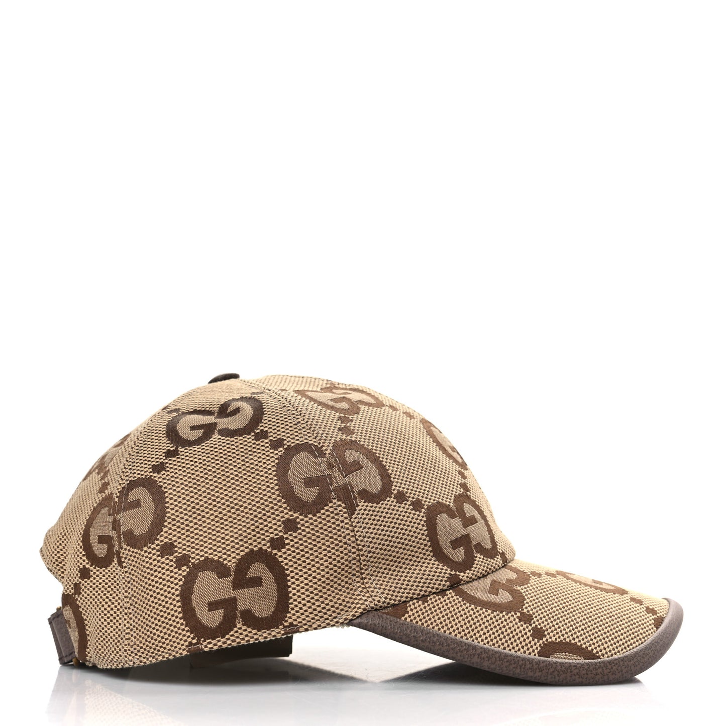 Monogram Jumbo GG Baseball Hat L 58 Camel Ebony