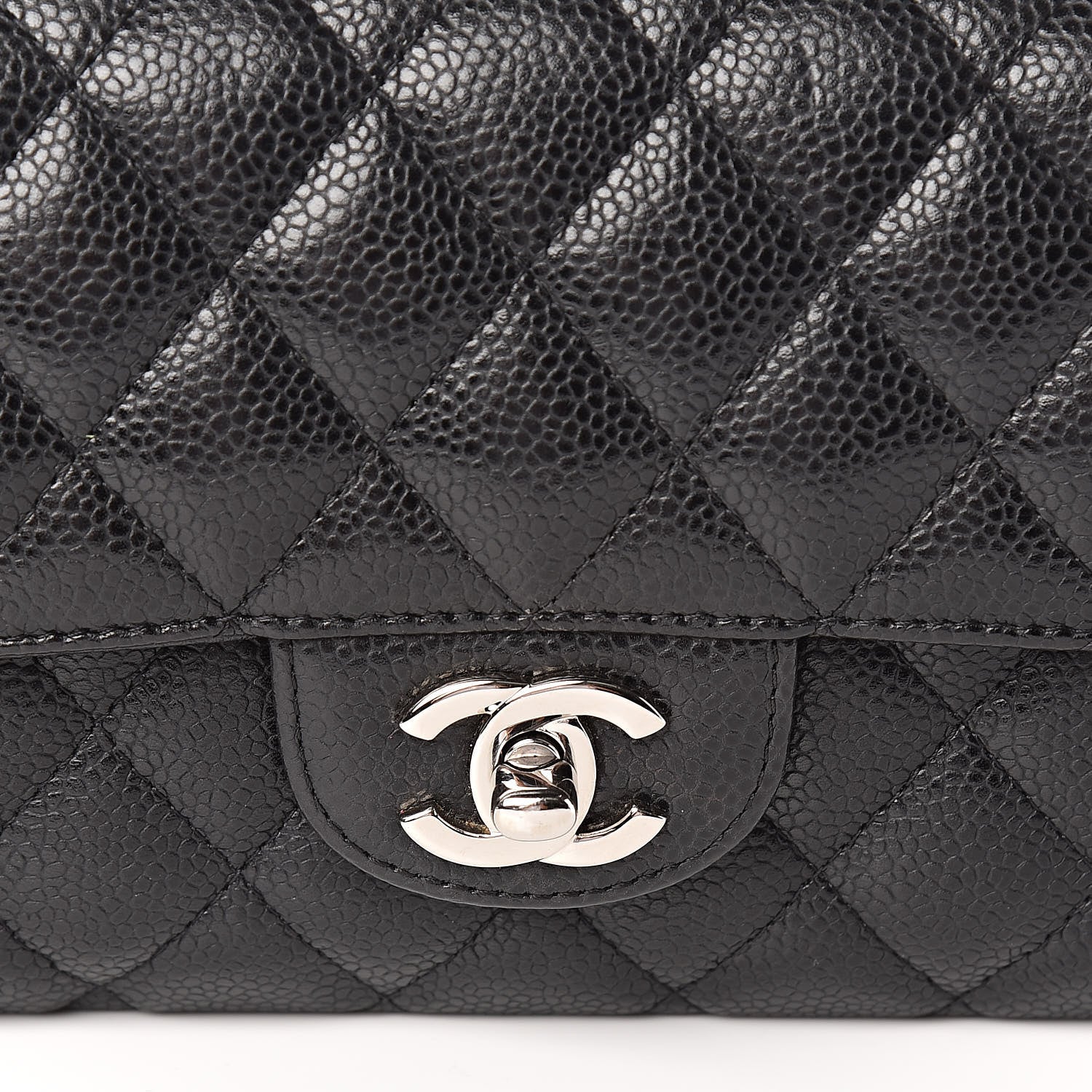 Chanel Caviar Quilted East West Flap Black 10 of 10