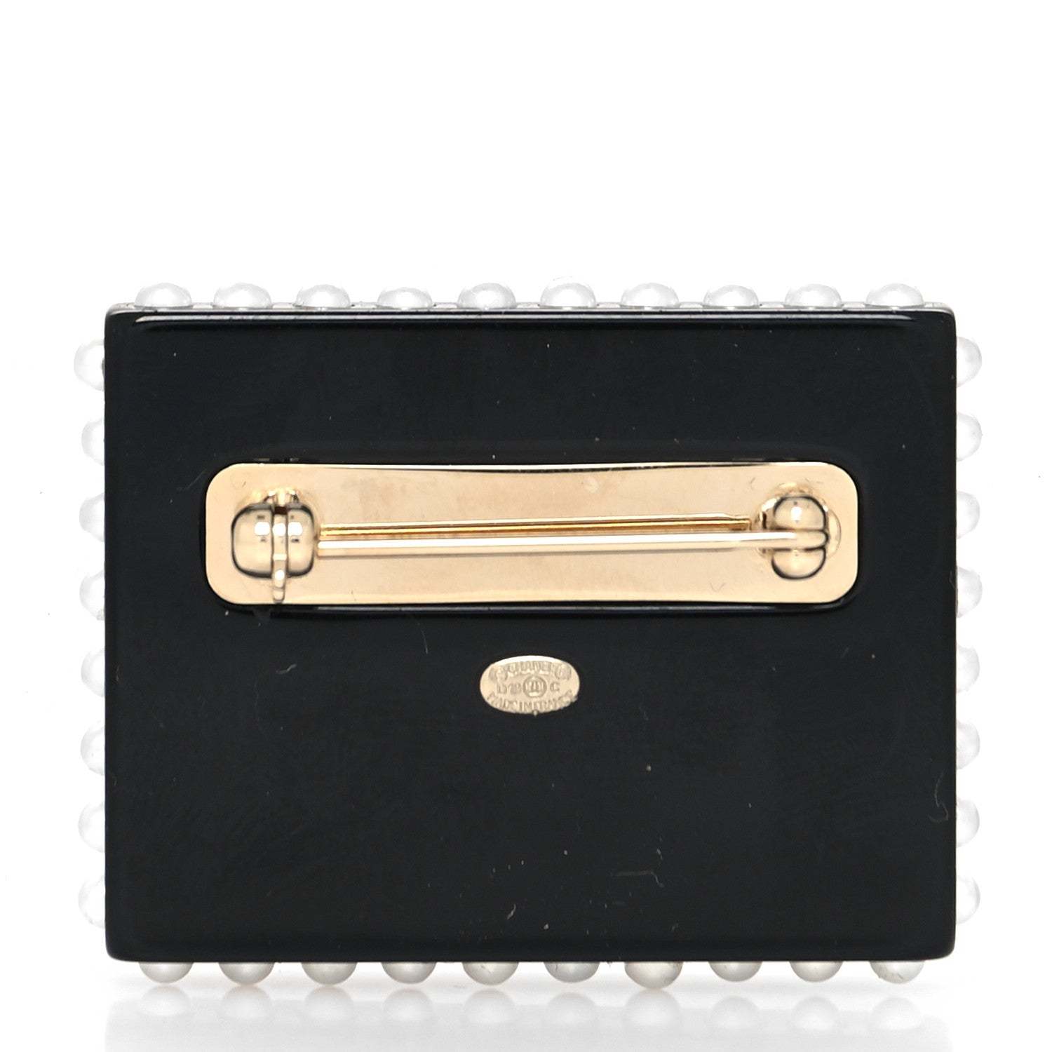 Chanel Resin Pearl CC La Pausa Brooch Multicolor 3 of 4
