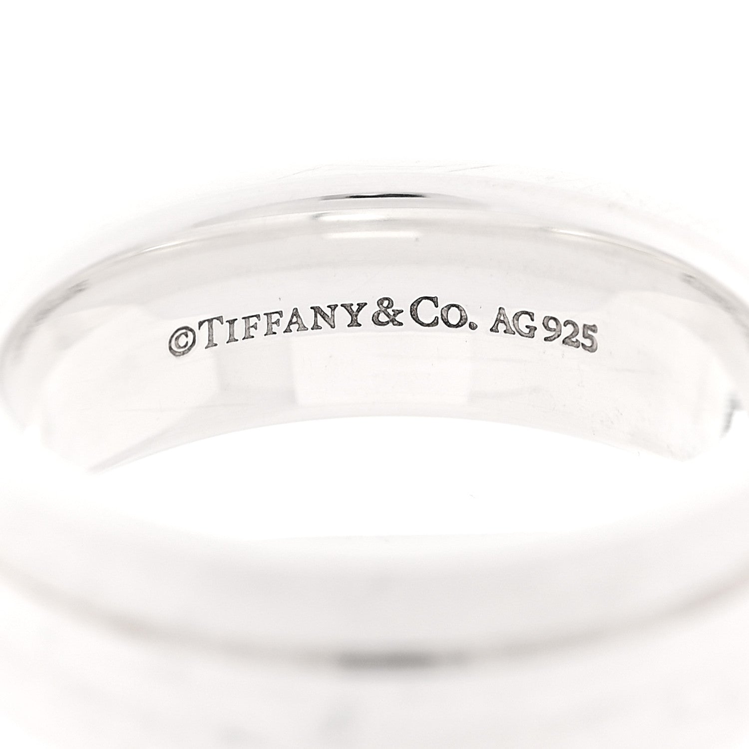 Tiffany Sterling Silver T Two Ring 52 6 4 of 5