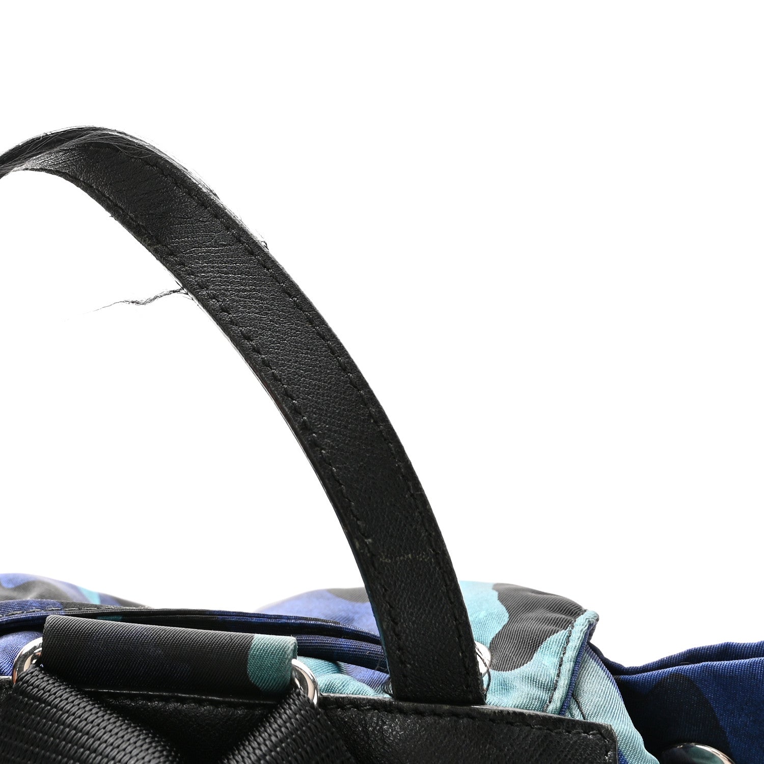Prada Tessuto Nylon Camouflage Print Backpack Royal 10 of 10