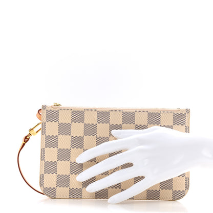 Louis Vuitton Damier Azur Neverfull PM Pochette 2 of 9