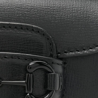 Gucci Azalea Calfskin Web Monochrome Horsebit 1955 Wallet On Strap Black 8 of 11