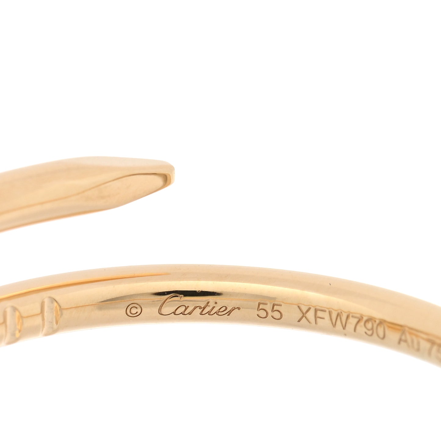 18K Yellow Gold Small Juste Un Clou Ring 55 7.25
