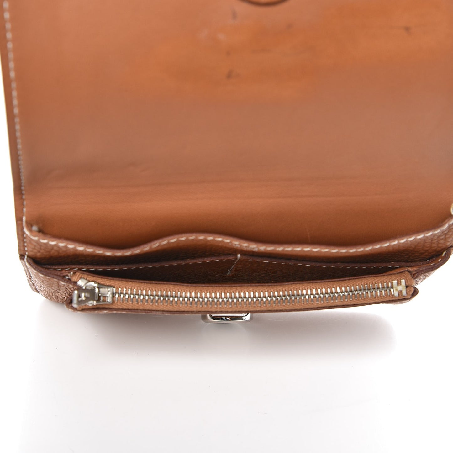 Togo Dogon Compact Wallet Gold