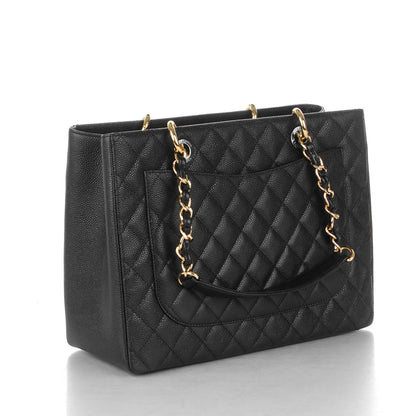 Chanel Caviar Quilted Grand Shopping Tote GST Black 3 of 7