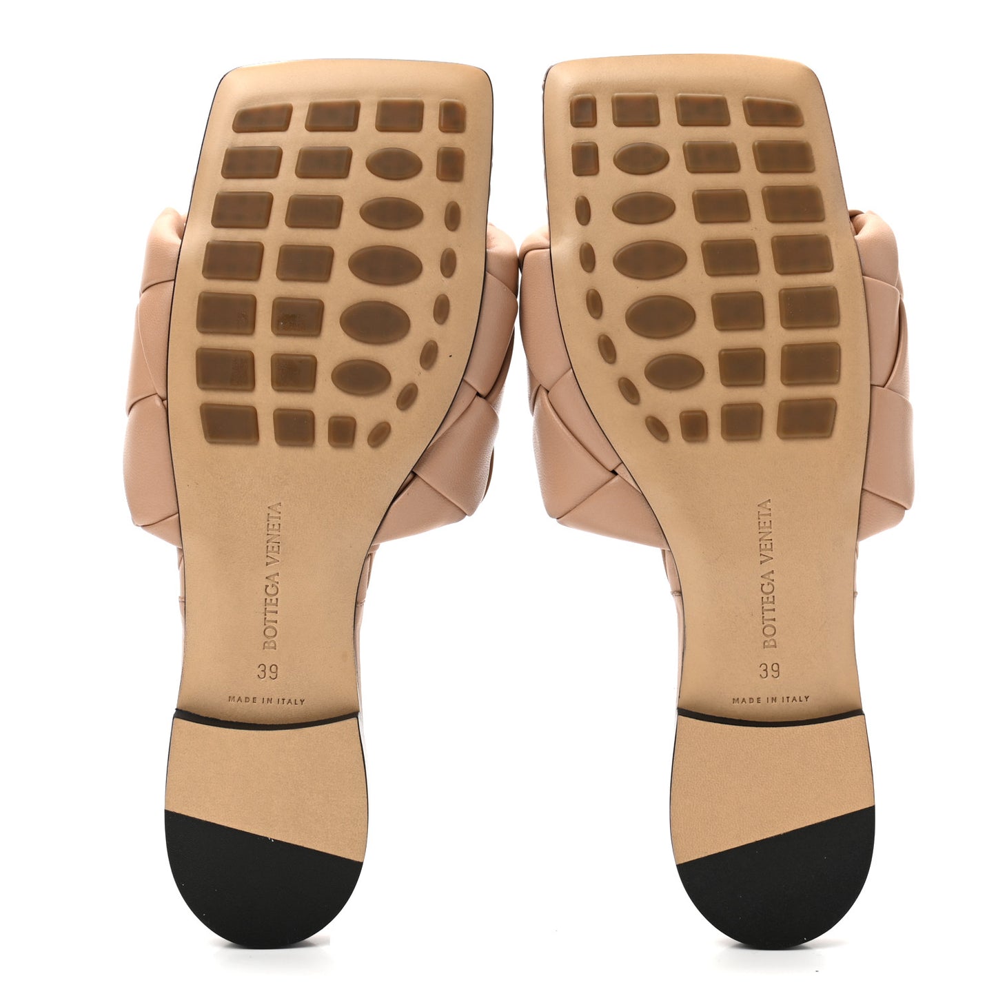 Nappa Maxi Intrecciato Lido Flat Sandals 39 Slipper
