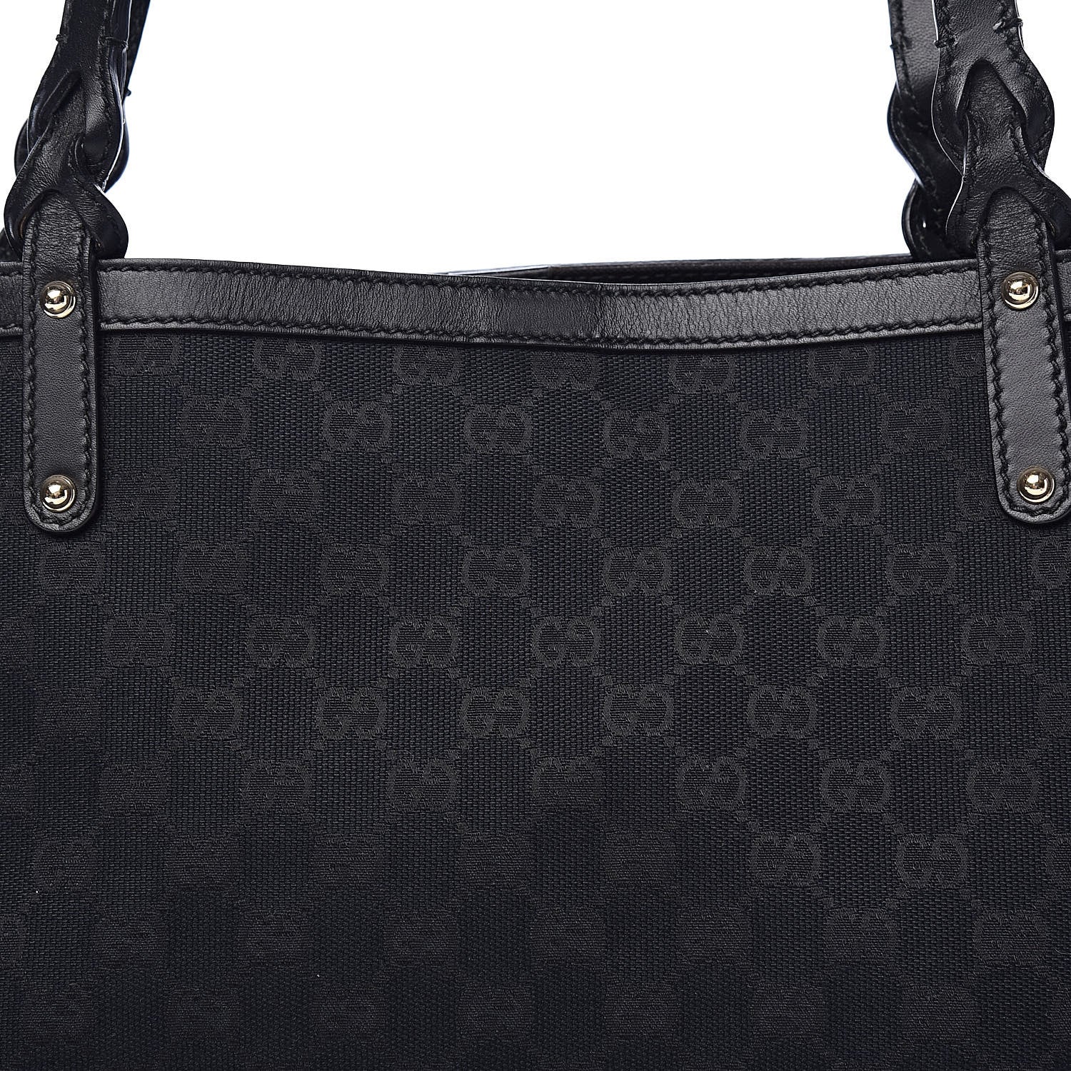 Gucci Monogram Medium Craft Tote Black 14 of 14
