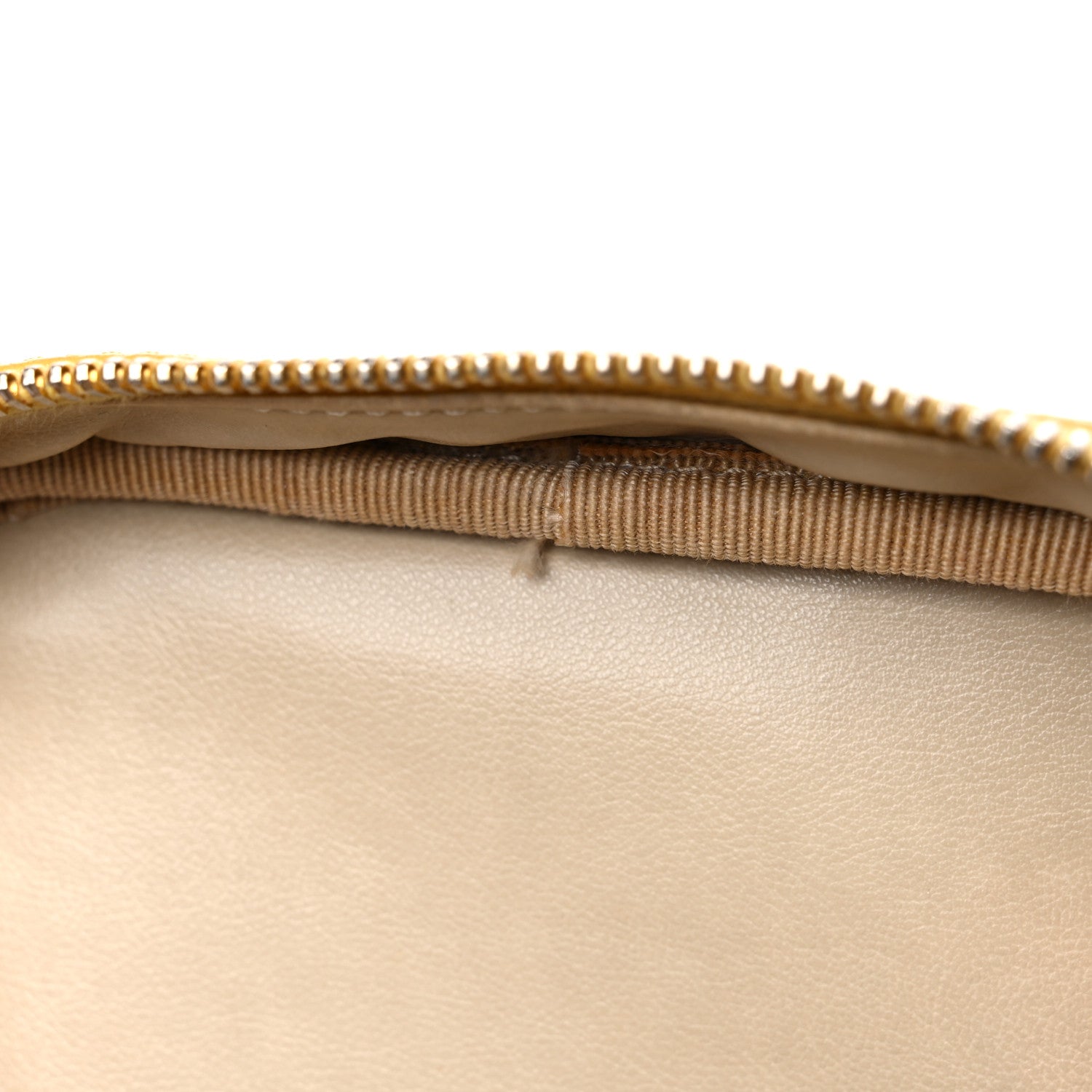 Chanel Caviar Vanity Cosmetic Case Yellow 13 of 29