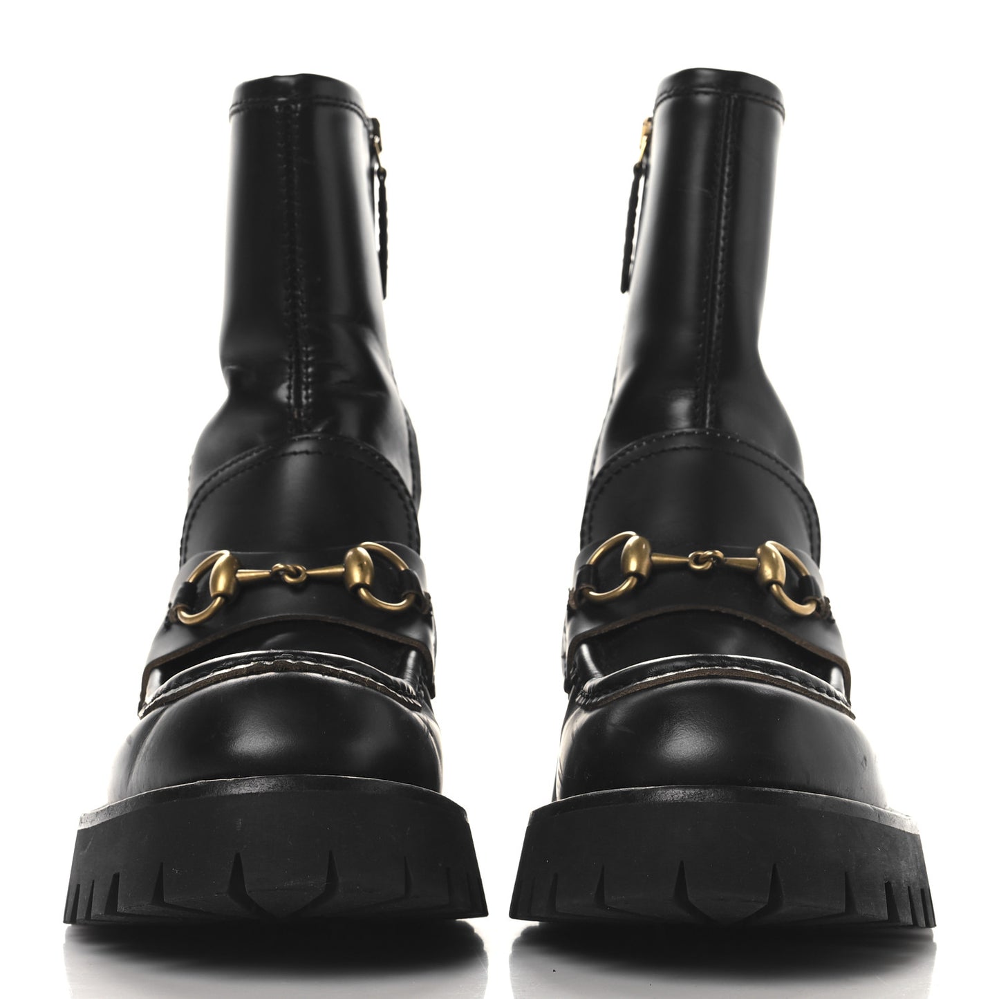 Cordovan Lux Womens Harald Horsebit 25mm Platform Boots 36 Black
