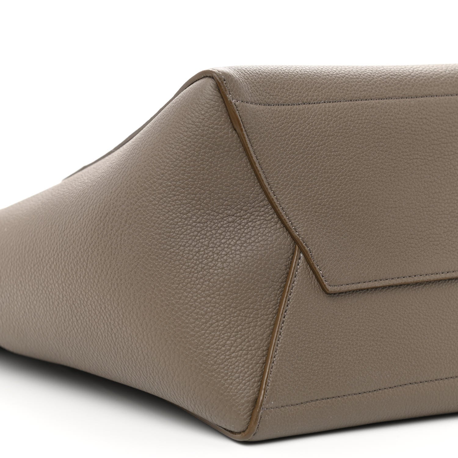 Celine Soft Grained Calfskin Sangle Bucket Bag Taupe 8 of 9