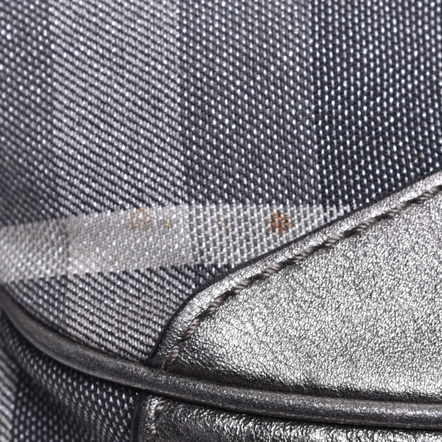 Burberry Shimmer Check Small Brooklyn Hobo Grey 10 of 10