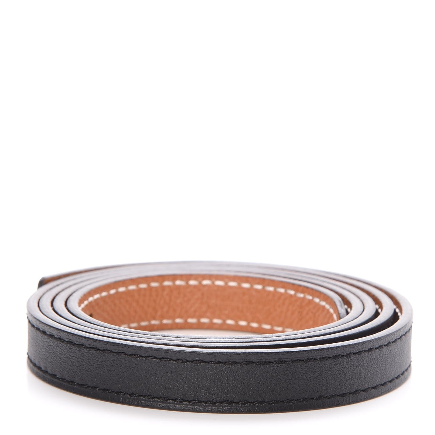 Hermes Swift Epsom 13mm Belt Strap 85 Black Gold 2 of 5