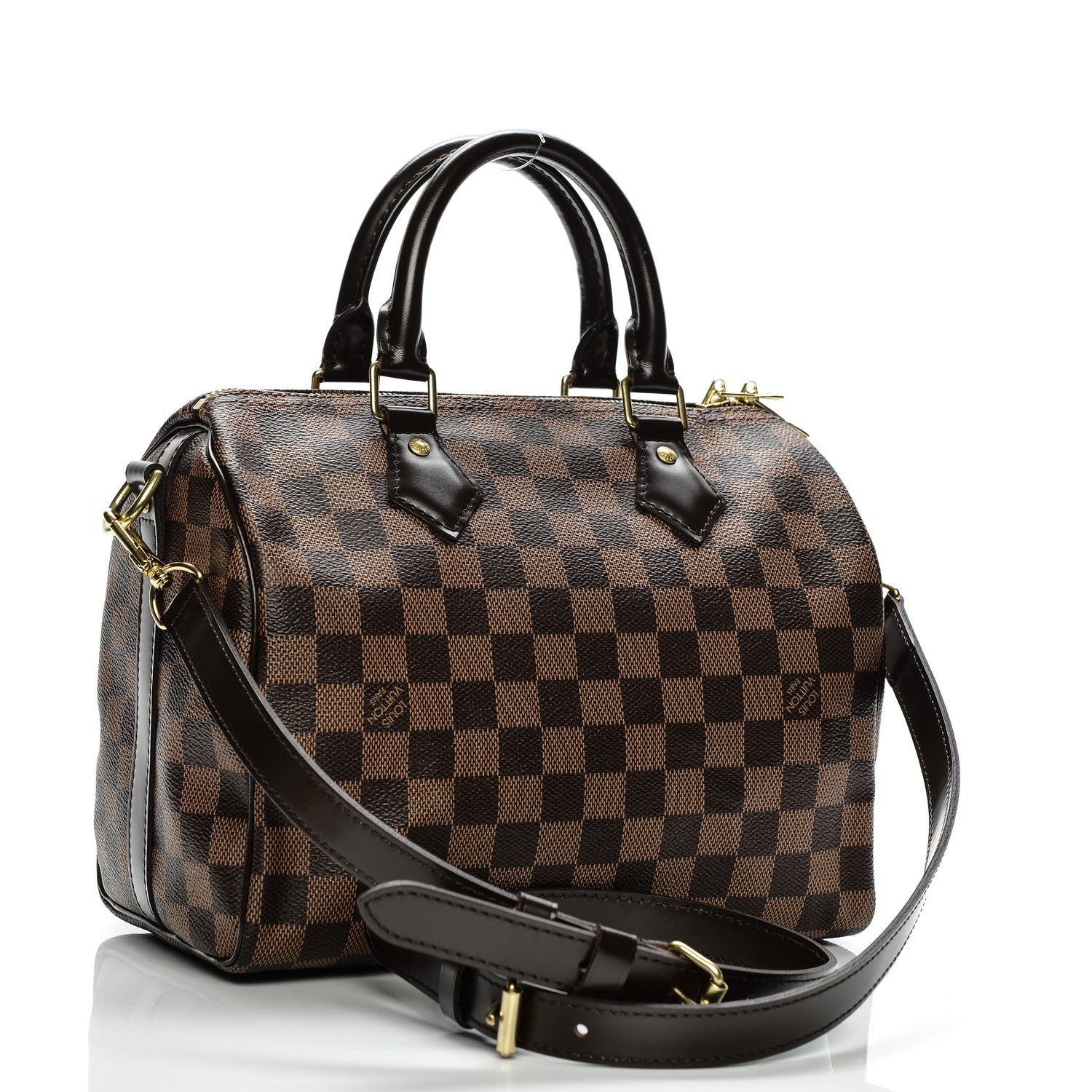 Louis Vuitton Damier Ebene Speedy Bandouliere 25 3 of 10